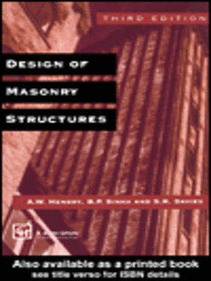 cover image of Design of Masonry Structures